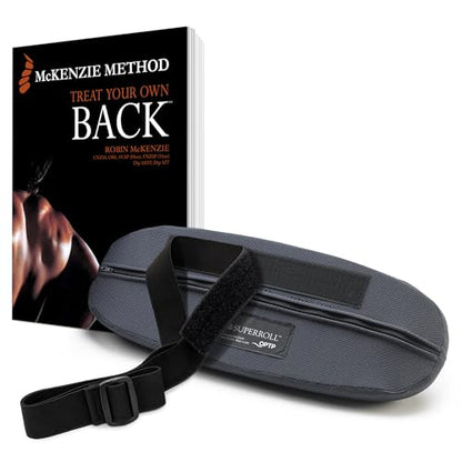 OPTP Back Pain Package: Includes Original McKenzie SuperRoll - USA-Made Low Back Lumbar Pillow for Office Chairs and Car Seats, and Treat Your Own Back, 9th Edition, By Robin McKenzie. - style: SuperRoll and Treat Your Own Back Book