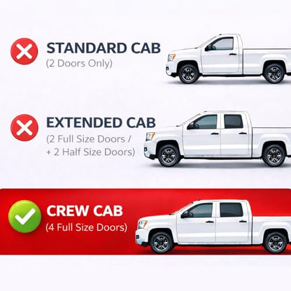 KPY Rain Guards Fit for 1992-2000 Chevrolet/GMC C/K 1500/2500/3500 Crew Cab, Out-Channel Window Visors Vent Deflector 4PC, 1995-2000 Chevy Tahoe/GMC Yukon, 1999-2000 GMC Yukon Denali/Cadillac Escalade - size: 1992-2000 C/K Crew Cab