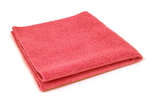 Autofiber [Mr. Everything] Premium Paintwork and Coating Leveling Towel (16"x16") 10 Pack (Red) - color: Red