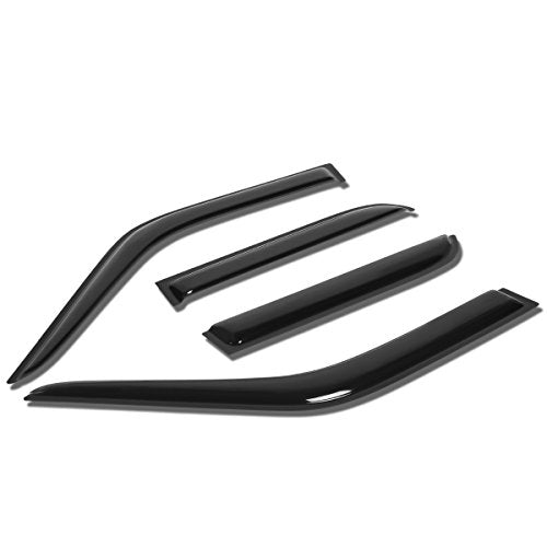 Auto Dynasty 4Pcs Tape-On Window Visor Compatible with 1990 1991 1992 1993 1994 1995 Toyota 4Runner 1990-1995, Deflector Rain Guard, Acrylic Black - size: 90-95 Toyota 4Runner