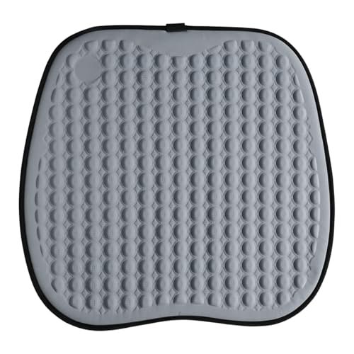 Cooling Gel Car Seat Cushion, Ice Silk Non-Slip Car Front Seat Cushion Pads, Thin Breathable Seats Protector Pad, Universal Auto Interior Seats Cooler Accessories for Long Driving (Grey) - color: Grey