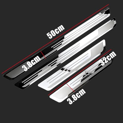 4 Pcs Door Sill Protector Heavy-Duty Scuff Plate Anti-Scratch Guards for Mercedes Benz Sprinter W906 2006-2017 Stainless Steel Step Trim Entry Guard