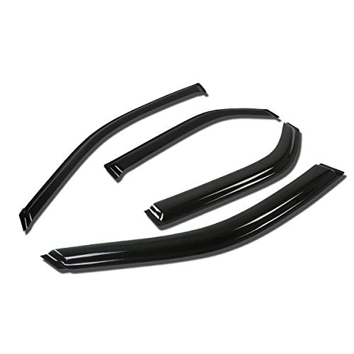 Auto Dynasty Window Visors Compatible with 01-06 Acura MDX, 4Pcs Front & Rear Tape-On Window Vent Visor Deflectors Rain Guard, Glossy Dark Smoke - size: 01-06 Acura MDX