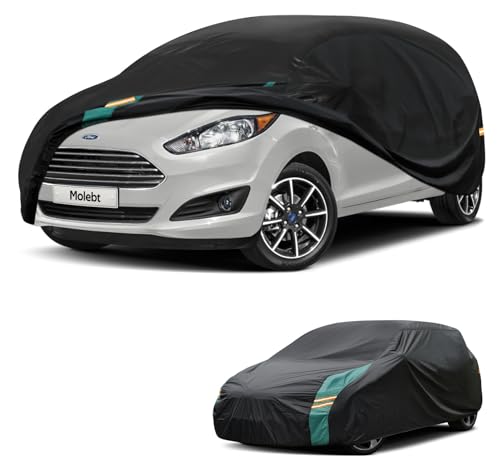 Car Covers for Hatchback Waterproof All Weather, Universal Fit for Mini Cooper, Toyota Yaris, Kia Rio, Mirage, Ford Fiesta, Rain Winter Sun Protection. (Length: 143"-163") - size: 3 Fit Hatchback-Length (143" to 163")