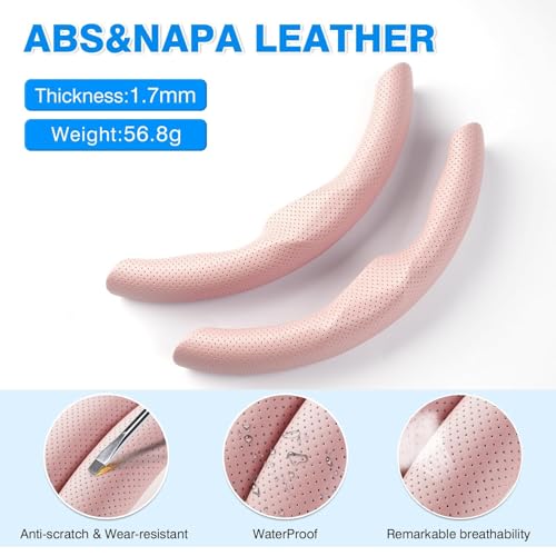 Shademax Custom-Fit for Tesla Steering Wheel Cover, Tesla Model Y / 3 2017-2025 (Fit Model Y Juniper 2026/ Model 3 Highland) Carbon Fiber Steering Wheel Cover for Tesla Model Y / 3 Accessories (Pink) - color: B-Pink