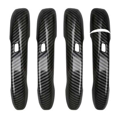Car Door Handle Cover fit for Mercedes Benz C E S GLC GLE Class W205 W213 X253 W222 C292 W167 W177 2016-2022 – ABS Carbon Fiber Protector, 4PCS Trim Accessories Compatible Left Right Side