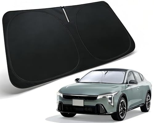 Windshield Sun Shade for 2025 2026 KIA K4 Accessories, Car Front Window Sun Visor & Heat Shield | 240T Sunshade Protection Blocks UV Rays Keep Your Car Cooler - size: For | Kia K4 2025-2026