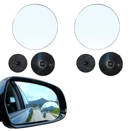 2PCS Blind Spot Mirror, Automotive Exterior Accessories, 360° Adjustable Hd Wide-Angle View For Most Cars, SUVs, Trucks (Round Mirror) - style: Round Mirror