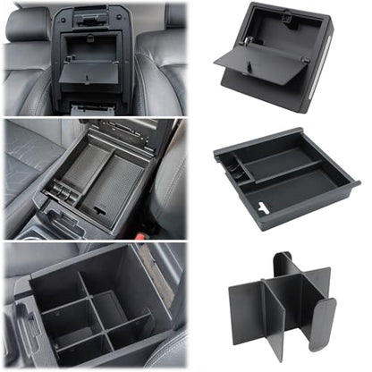 JKCOVER 3PCS Center Console Organzier Compatible with Toyota Tacoma 2016-2023 Accessories Tray Hidden Box Divider ABS Material Insert - color: 3PCS