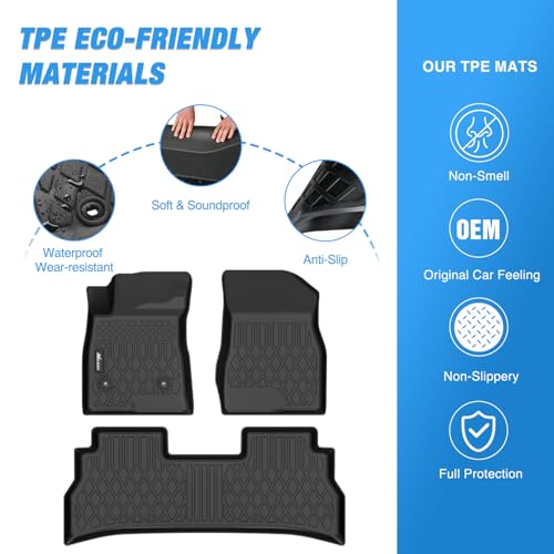 Nilight TPE Floor Mats for Chevy Trax Buick Envista 2024 2025 2026, All Weather Custom Fit Heavy Duty Floor Liners - color: 2024-2026 Chevy Trax