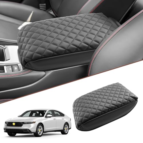 SKTU for 2024 2025 2026 Honda Accord Accessories Armrest Cover for 2023 2024 2025 2026 Honda Accord Center Console Cover Honda Accord 2024 2025 2026 Accessories Soft Seat Box Cover - color: 2023-2026 Accord Type B