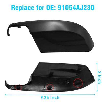 1PC Compatible with Subaru Mirror Bottom Cover Forester 2014-2018/Crosstrek Legacy Outback 2013-2014/Impreza 2012-2014, Clip-on Replace for 91054AJ230 Driver Side Subaru Mirror Lower Cover-Left - style: Left Driver Side