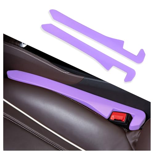 IHOTDER 2PCS Car Seat Gap Filler,Super Flexible Car Side Seat Gap Filler CCar interior Accessories,Universal Car Organizer Between Seats for Tightly Filling Seat Gaps (Purple/2PCS)… - color: Purple