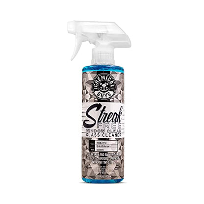 Chemical Guys Streak Free Glass and Window Cleaner - Works on Glass, Windows, Mirrors, and Screens, Ammonia-Free and Safe on Tinted Windows, for Cars, Trucks, SUVs, and Home Use - 16 oz - style: 16 oz (Pack of 1)