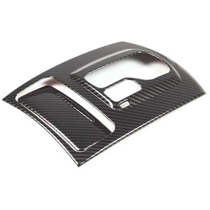 Gear Shift Panel Trim Cover Compatible with Infiniti G37 2009-2013, ABS Plastic Gear Shifter Console Anti-Scratch Frame Cover Accessories (Carbon Fiber Pattern) - color: carbon fiber pattern