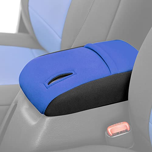 Diver Down Neoprene Center Console Cover - Fits Jeep 1997-2006 TJ Wrangler - Cushioned Armrest Cover - Doesn't Burn Your Elbow - Tight Custom Fit - Comfortable Foam Armrest Pad (97-00 Blue) - color: Blue, size: 1997-2000 TJ