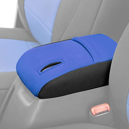 Diver Down Neoprene Center Console Cover - Fits Jeep 1997-2006 TJ Wrangler - Cushioned Armrest Cover - Doesn't Burn Your Elbow - Tight Custom Fit - Comfortable Foam Armrest Pad (97-00 Blue) - color: Blue, size: 1997-2000 TJ