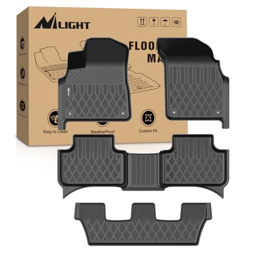 Nilight TPE Floor Mats for Audi Q7 SQ7 2017-2026,Audi Q8 2019 2020 2021 2022 2023 2024 2025 2026 All Weather Custom Fit Heavy Duty Floor Liners - color: 2017-2026 Audi Q7