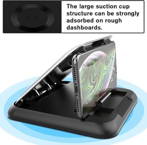 Universal Car Phone Holder & Dashboard Mount - Anti-Slip Phone Cradle Pad for iPhone, Samsung, Android & All Smartphones - Secure Hands-Free Mount for All Vehicles