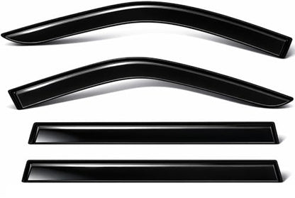 2022-2026 Tape-On Rain Guards for Jeep Grand Cherokee Side Window Visor Deflectors Laredo Altitude Limited Trailhawk Overland Summit Reserve Durable Tinted Shades 2023 2024 2025 - size: For Jeep Grand Cherokee 2022-2026