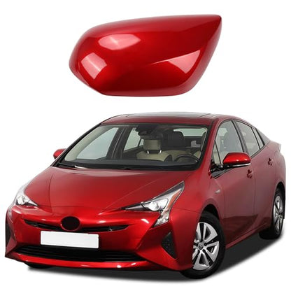 Right Passenger Side Car Mirror Cap Cover Compatible with Toyota Prius 2016 2017 2018 2019 2020 2021, Direct Replacement, 87915-47070, Red - color: red, size: Right