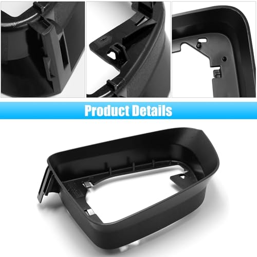 Jaronx Compatible with Tesla Model Y Side Mirror Cover Housing 2018-2025, Left Driver Side Door Wing Rearview Mirror Frame Cover Compatible with Tesla Model Y Accessories - size: Model Y Left