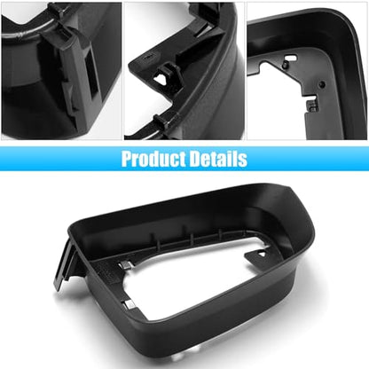 Jaronx Compatible with Tesla Model Y Side Mirror Cover Housing 2018-2025, Left Driver Side Door Wing Rearview Mirror Frame Cover Compatible with Tesla Model Y Accessories - size: Model Y Left