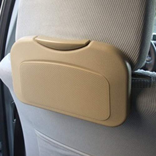 BaoST Multi-Function Car Folding Dining Table Tablet Holder Travel Car Back Seat Organizer Portable Car Food Drink Holder Tray Foldable Food Cup Tray Stand Desk Kids Snack Rack Black