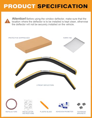in-Channel Window Rain Guards Fit for Chevy Express Van 1996-2026 & GMC Savana 1996-2026 Rain Guard Extra Durable Window Deflectors Vent Visors Vent Shades Exterior Car Accessories - size: For 1996-2026 Chevrolet Express Van/GMC Savana
