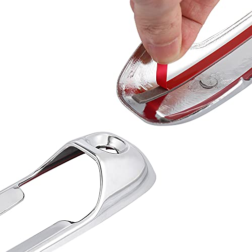 X AUTOHAUX 4pcs Chrome Plated ABS Exterior Side Door Handle Cover Trim for Dodge for Ram 1500 2500 3500 2002-2008 Silver Tone Outer Door Handle Cover Decoration