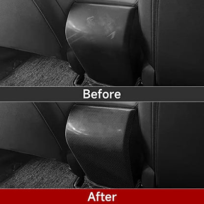 Car Armrest Box Anti Kick Decals for 2022 2023 2024 2025 Honda Civic 11th Gen Accessories ABS Carbon Fiber Interior Stickers - color: Anti Kick Air Vent