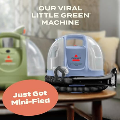 BISSELL Little Green Mini Portable Carpet and Upholstery Deep Cleaner, Car/Auto Detailer, with HydroRinse Self-Cleaning Tool and 4" Tough Stain Tool, Limited Edition Color Lake, 4075F - style: Little Green Mini Lake