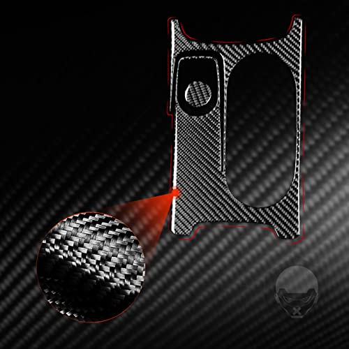 Auto Center Control Armrests Box Multimedia Knob Cap Water Cup Holder Panel Sticker Real Carbon Fiber Interior Trim Accessories Compatible with Benz CLA C117 2014-2018 GLA X156 2015-2019 Black - Kit - color: Center Control Armrests Box Multimedia Knob Cap