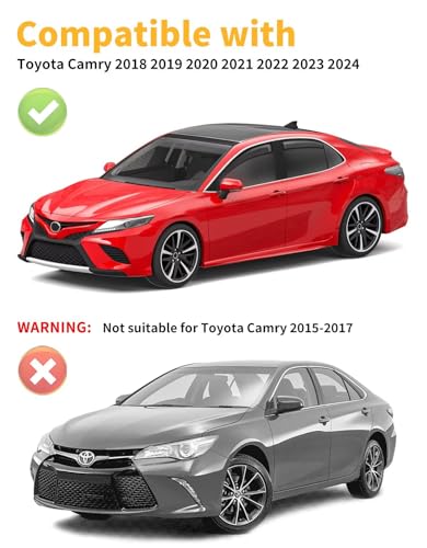 in-Channel Window Rain Guards Fit for Toyota Camry 2018 2019 2020 2021 2022 2023 2024 Extra Durable Window Visors Window Deflectors Vent Visors Vent Shades Car Accessories-4 pcs 2-Q14 - size: Fit for 2018-2024 Toyota Camry