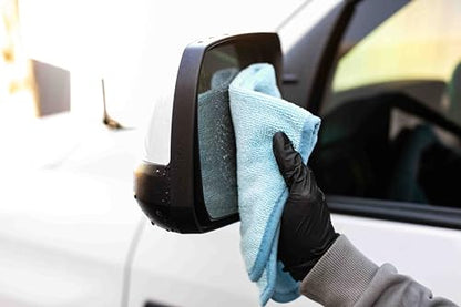 The Rag Company - Premium FTW Microfiber Cleaning Towels for Glass, Windows, Mirrors, Polished Surfaces - Streak-Free, Scratchless, 16" x16”, Ice Grey, 3-Pack - color: Ice Grey