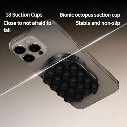 3-in-1 Suction Magnetic Phone Holder,2026 New Foldable & 360°Rotatable Phone Holder, Universal Portable Phone Stand for Car Dashboard, Gym, Kitchen, Office (1PCS)