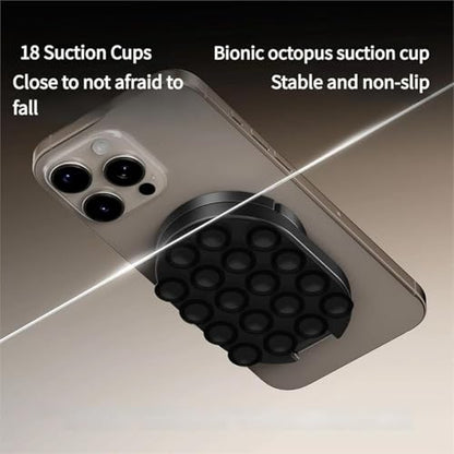 3-in-1 Suction Magnetic Phone Holder,2026 New Foldable & 360°Rotatable Phone Holder, Universal Portable Phone Stand for Car Dashboard, Gym, Kitchen, Office (1PCS)