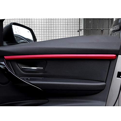x xotic tech 4pcs Car Interior Door Molding Strip Trim Cover Compatible with BMW 3 Series F30 F31 2012 2013 2014 2015 2016 2017 2018 (Red) - color: Red
