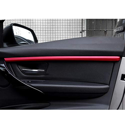 x xotic tech 4pcs Car Interior Door Molding Strip Trim Cover Compatible with BMW 3 Series F30 F31 2012 2013 2014 2015 2016 2017 2018 (Red) - color: Red