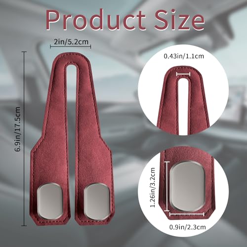Car Seat Headrest Hooks for Purses and Bags, 4 Pack Bag Purse Holder for Car With Double Metal Hooks, Car Purse Hanger, Headrest Back Seat Handbags Hook Cute Hanging Accessories, hot pink - color: Hot Pink 4pcs