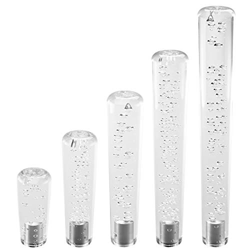 EZAUTO WRAP LED Light RGB Shift Knob Stick Crystal Transparent Bubble Gear Shifter 10cm - color: Clear w/ RGB LED LIGHT, size: 10cm
