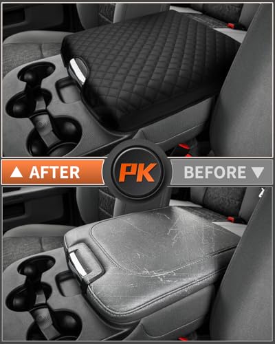 Shademax Center Console Cover for 2013-2018 Ram 1500 & 2013-2024 Ram 2500/3500/1500 Classic Accessories Armrest Cover Cushion Pad for Jump Seat Console Leather Armrest Seat Box Console Lid Protector - size: for Dodge Ram 1500&Ram 2500/3500/1500 Classic