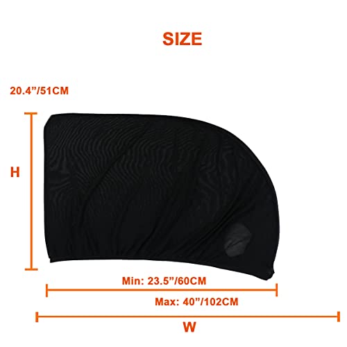 2Pack Front Car Window Screen Mesh Cover up to 40", Sunshade Anti-UV Rays, Privacy Shade Car Camping Net for Ventilation - size: Front Window 40" Max