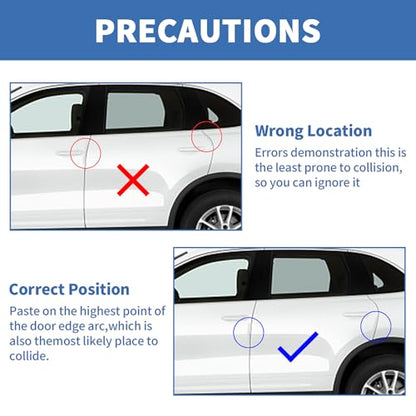 4PCS Car Door Edge Guards Universal 3D Carbon Fiber Texture Anti-Collision Scratch Protector Strips Flexible Silicone Trim with Nano Adhesive for Sedan SUV Truck Transparent - color: Transparent