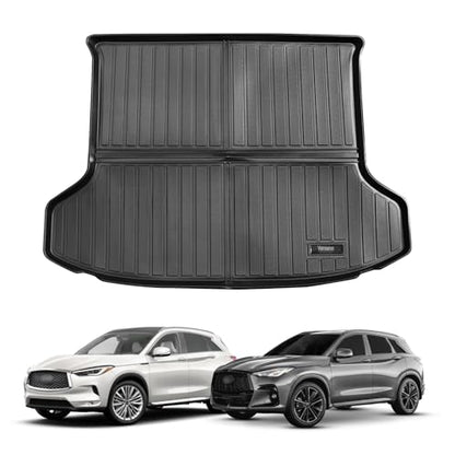 Vanseno Cargo Liner for Infiniti QX50 2019-2025 / QX55 2022-2025 Trunk Mats All Weather TPE Rear Cargo mats for QX50 Accessories,Black - color: Fit 2019-2026 Infiniti QX50