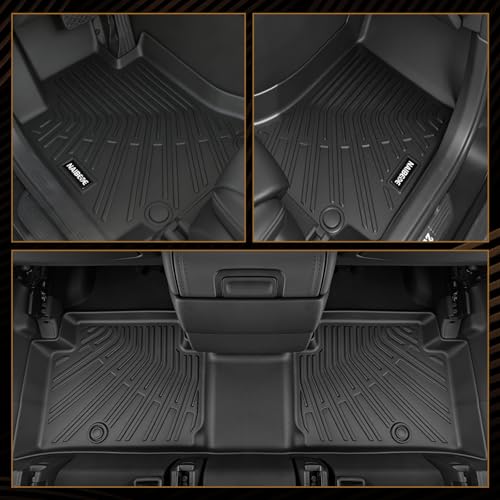 Naibeve Floor Mats for 2010-2017 Volvo XC60 - All Weather Custom Fit for Volvo XC60 Floor Mats & Cargo Mat & Backrest Mats Waterproof Interior Accessories - size: 26)XC60|2010-2017
