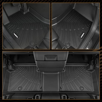 Naibeve Floor Mats for 2010-2017 Volvo XC60 - All Weather Custom Fit for Volvo XC60 Floor Mats & Cargo Mat & Backrest Mats Waterproof Interior Accessories - size: 26)XC60|2010-2017