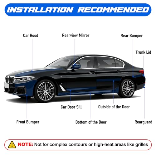 Spurtar Gloss Black Vinyl Wrap 3 Inch x 20ft Air-Release Adhesive Car Vinyl Tape Chrome Delete Wrap Roll DIY Car Exterior Decoration Door Edge Guard Vehicle Detailing Paper 7.5 CM x 6M - size: 3 in x 20 ft