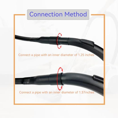 25" Flexible Vacuum Crevice Tool Attachment for 1-1/4" (32mm) & 1-3/8" (35mm) Hoses Universal Fit Vacuum Accessories