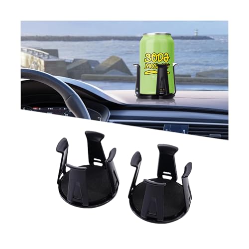 Zpana Car Slim Can Cup Holder Adapter, 2PCS Vehicle Energy Drink Holder Insert, Reversible Wiggle Free Automotive Cup Holder Expander Accessories, Universal for SUV, Sedan, Truck(2PCS) - color: 2 PCS